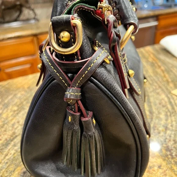 Dooney & Bourke Navy Florentine Satchel with Accessories - Picture 4 of 16